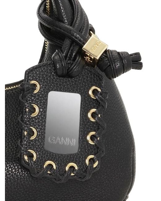 Borsa Tote Mini di Ganni in Black