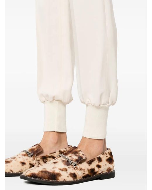 Stella McCartney Natural Elasticated Slim-Cut Track Pants