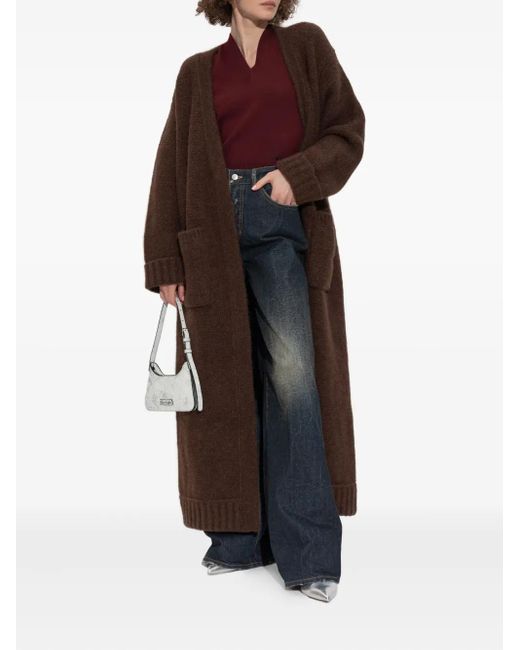 DSquared² Brown Belted Cardi-Coat