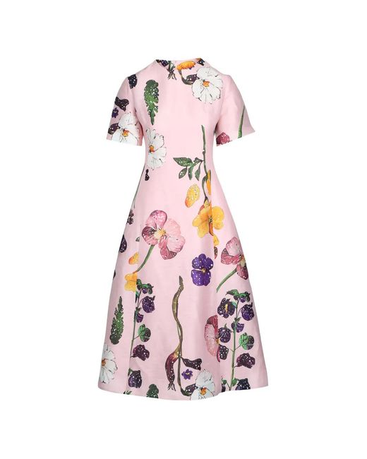 LEO LIN Women's Pink Caroline Floral Dress - www.benaras.co LEO LIN Women's Pink Caroline Floral Dress - www.benaras.co