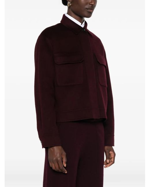 Bompard Red Double-Sided Flap-Pocket Jacket