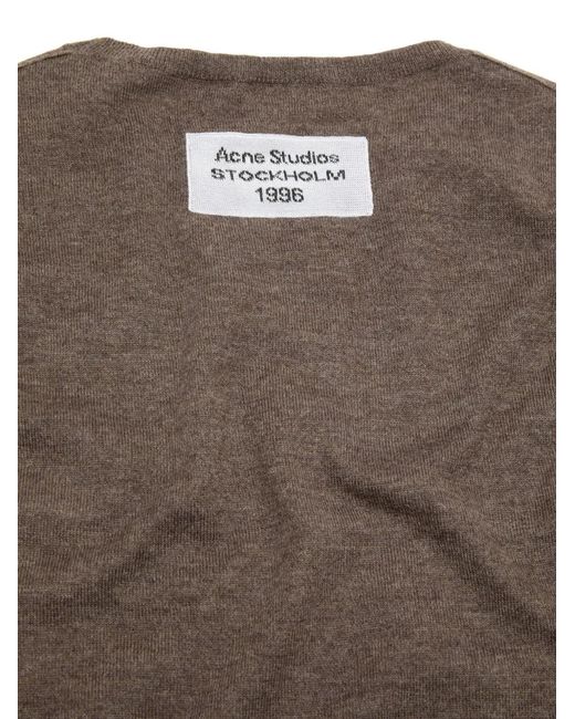 Acne Brown Cashmere Sweater for men
