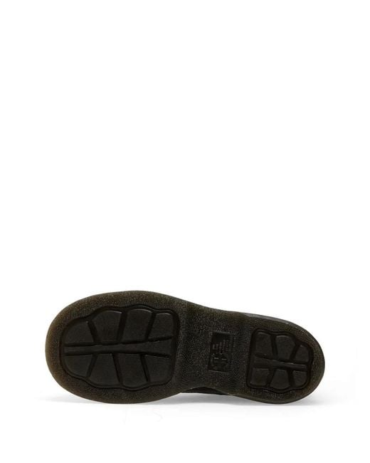 Dr. Martens Black Buzz -Eye Leather Platform Shoes