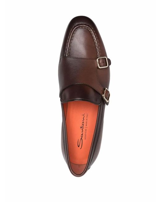 Santoni Flat Shoes Brown for men