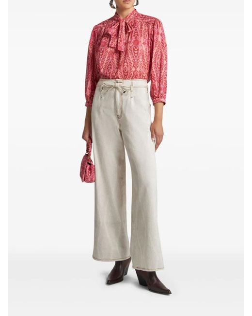 Etro White Flared Jeans