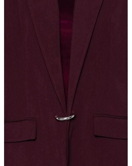 Mugler Jas Met Gekerfde Revers in het Red