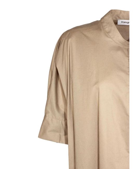 Kangra Natural Short Sleeve Blouse