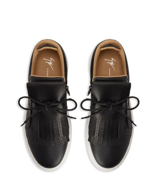 Giuseppe Zanotti Black Gz94 Low-top Leather Sneakers for men
