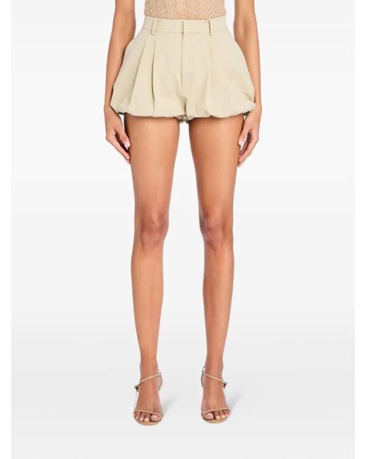 Shorts Jo A Palloncino Con Pieghe di SER.O.YA in Natural