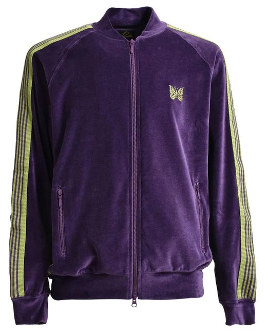 Needles Side-Stripe Velour Track Jacket in Purple for Men | Lyst UK