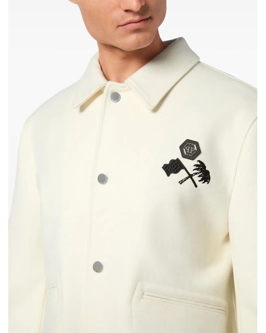 Philipp Plein White Racing Club Jacket for men