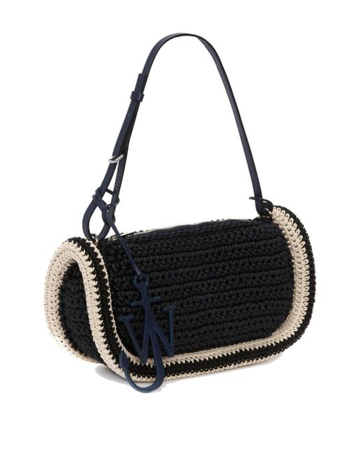 J.W. Anderson Black Bumper 15 Crochet Shoulder Bag
