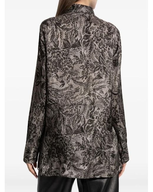 Golden Goose Deluxe Brand Gray Patterned Shirt