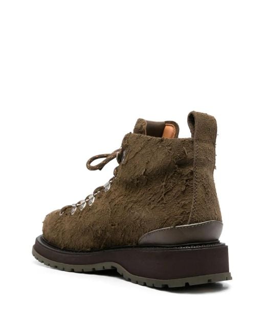 Buttero Brown Canalone Pedula-Style Leather Boots for men
