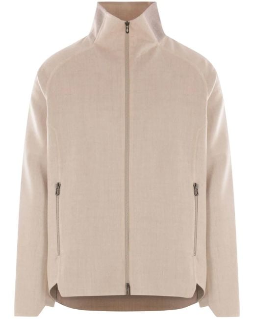 Sease Natural Zip-Up Bomber Jacket for men