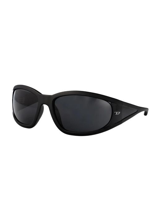 DIESEL Black Oversized-Frame Sunglasses