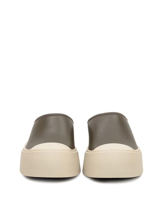 Marni Brown Platform Leather Slip-Ons for men
