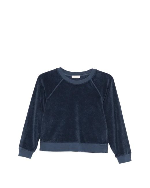 Suzie Kondi Blue Raglan-Sleeve Sweatshirt