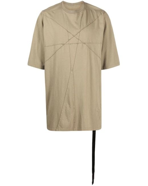 Rick Owens Natural Jumbo Short-Sleeved T-Shirt for men