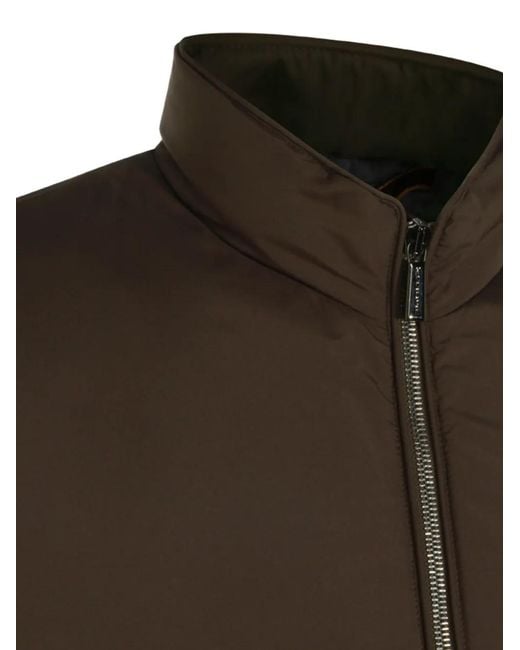 Chaleco Con Cremallera Moorer de hombre de color Brown