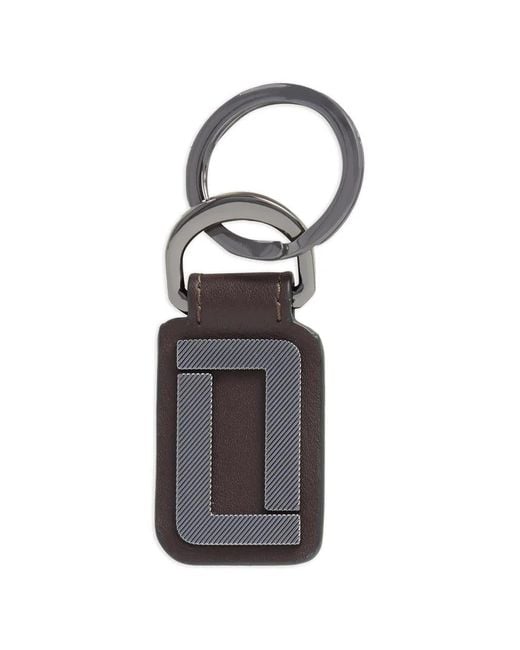 Lancel Brown Double L Keyring