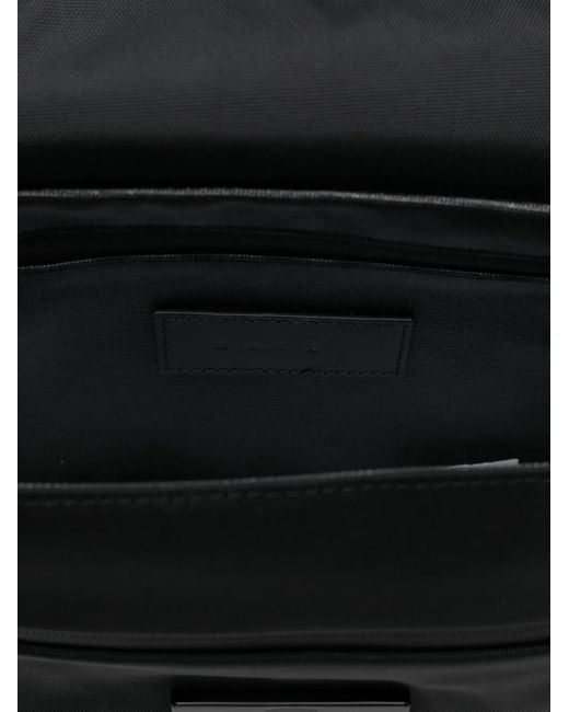 Marni Black Flap Messenger Bag for men