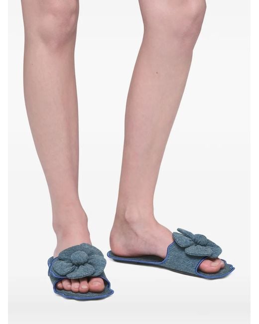 Marc Jacobs Blue Daisy Denim Sandals