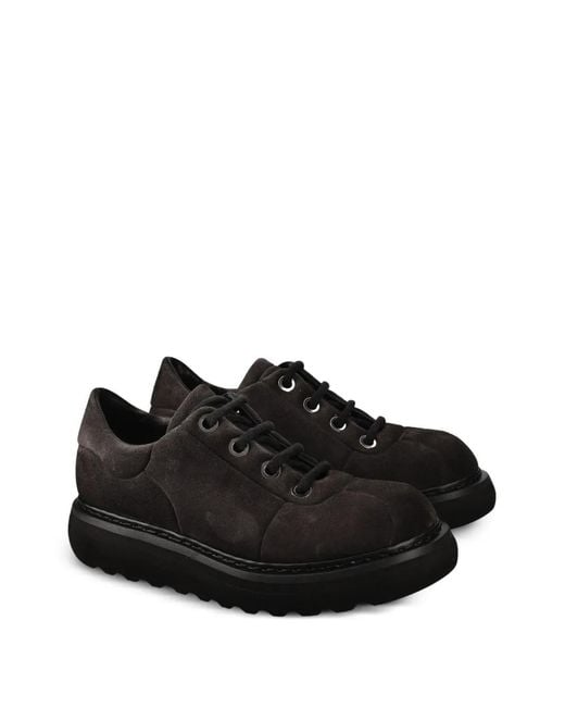 Premiata Black Platform Sole Sneakers for men