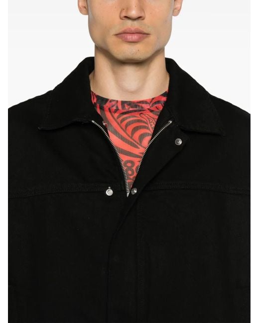 Sobrecamisa vaquera con capucha HELIOT EMIL de hombre de color Black