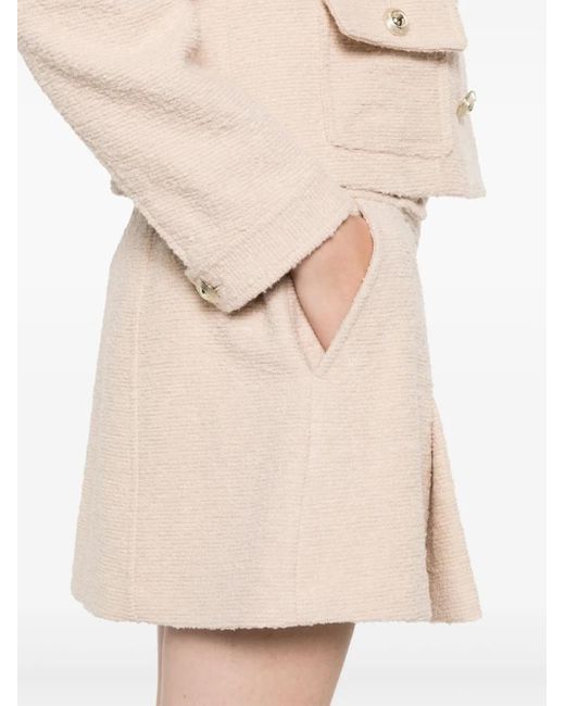 Tom Ford Natural Bouclé Mini Skirt