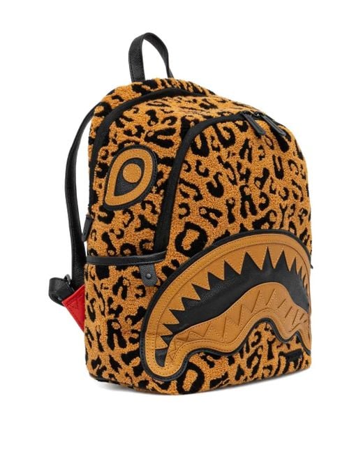Sprayground Natural The Wild One Savage Leopard-Print Backpack