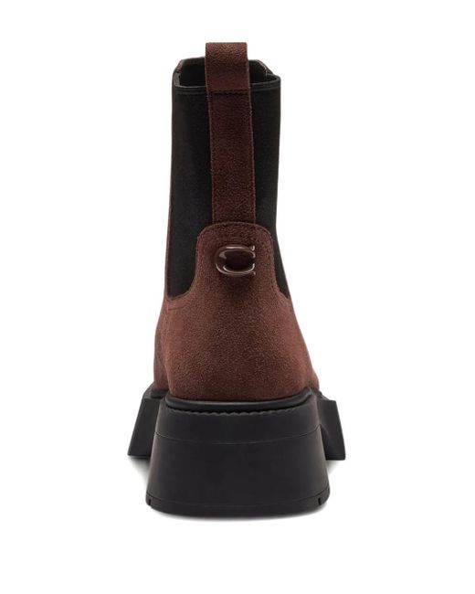 COACH Brown Platform Boots