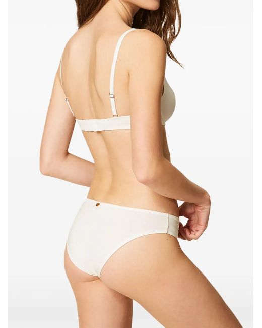 Twinset White Charmeuse Briefs