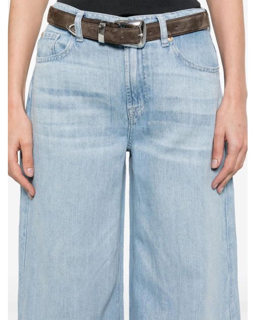 7 For All Mankind Willow ワイドジーンズ Blue