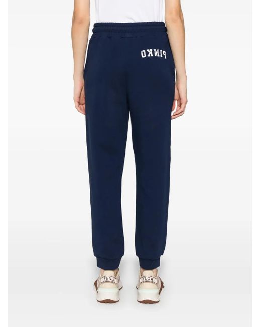 Pinko Trainingsbroek Met Logoprint in het Blue