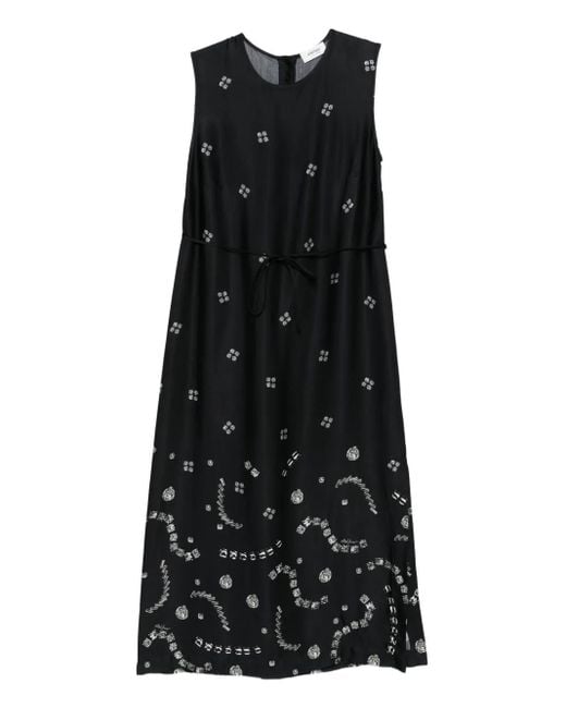 Ottod'Ame Jurk Met Print in het Black
