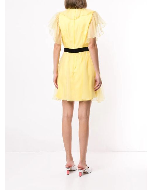 Macgraw Jurk Met Ruche in het Yellow