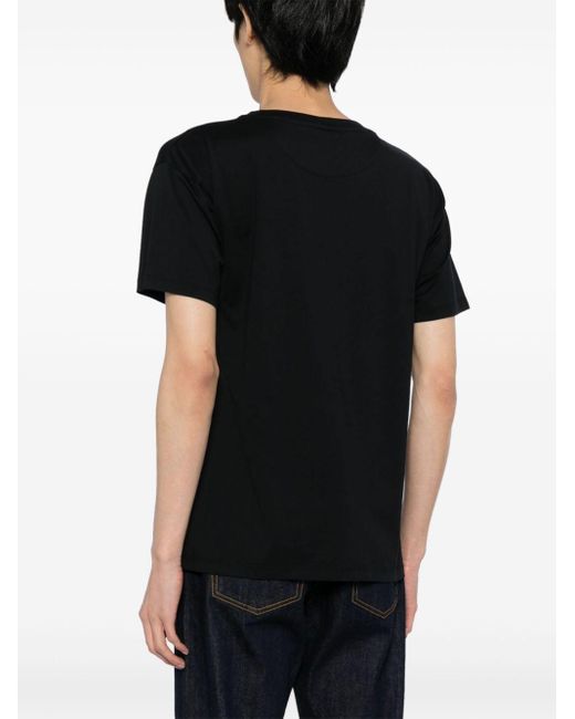 Bally T-Shirt aus Bio-Baumwolle mit Logo-Print in Black für Herren