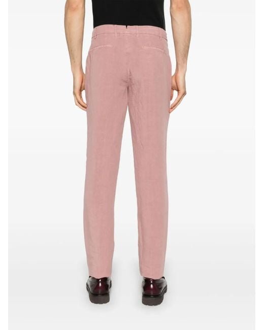 Berwich Pink Straight-Leg Chinos for men