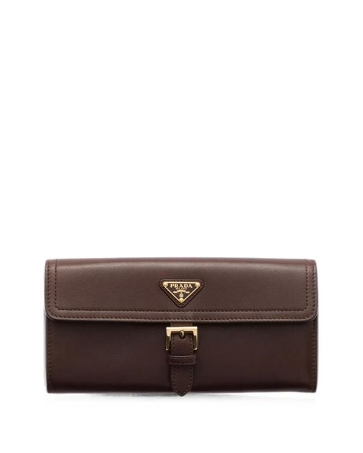 Prada Brown Large Nappa Leather Wallet