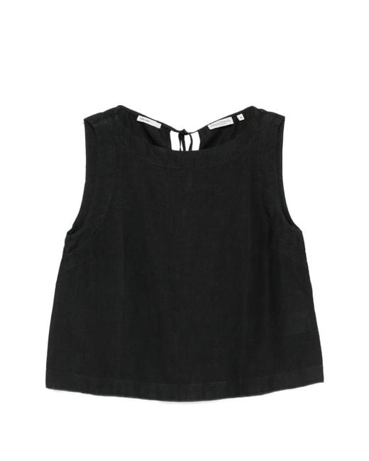 Marc O' Polo Black Tie-Fastening Sleeveless Top