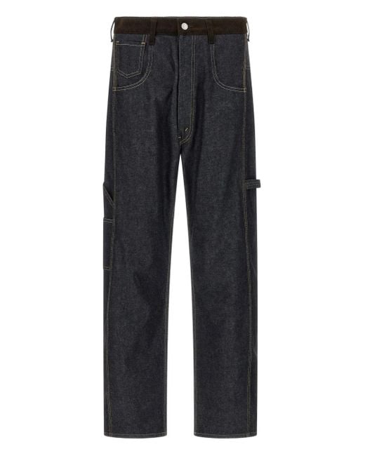 メンズ Junya Watanabe X Levi's スエードインサート ジーンズ Blue