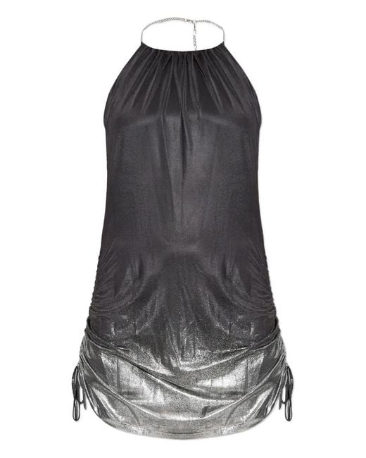 DIESEL Black D-Iren Ruched Mini Dress