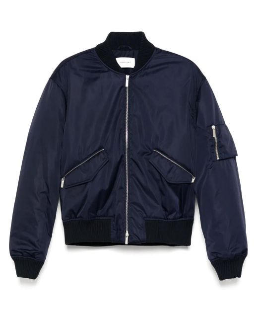 Chaqueta bómber con cremallera Ferragamo de hombre de color Blue