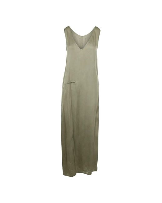 Christian Wijnants Green Dalta V-Neck Maxi Dress