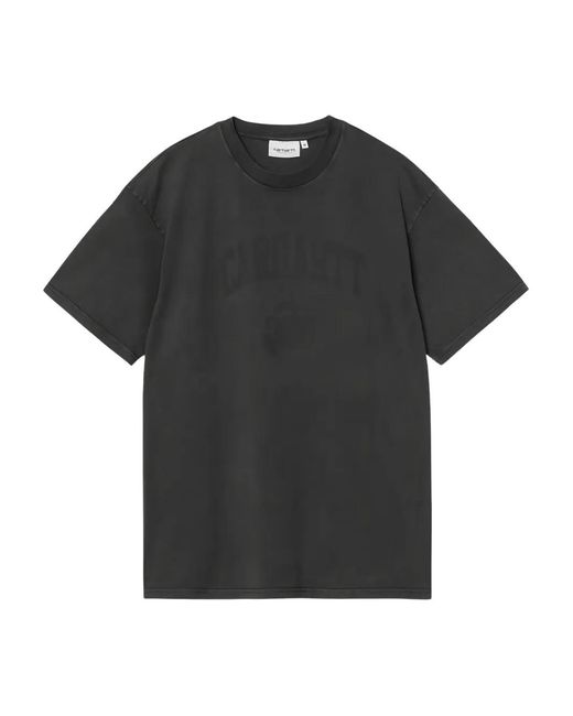 Carhartt Black Ss "Faded Pond" Corps T-Shirt Organic Cotton Single Jerse for men