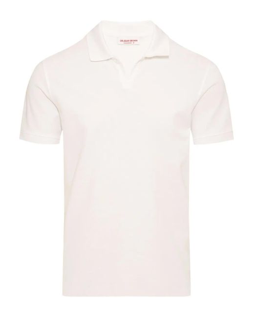 Orlebar Brown White Bruno Polo Shirt for men