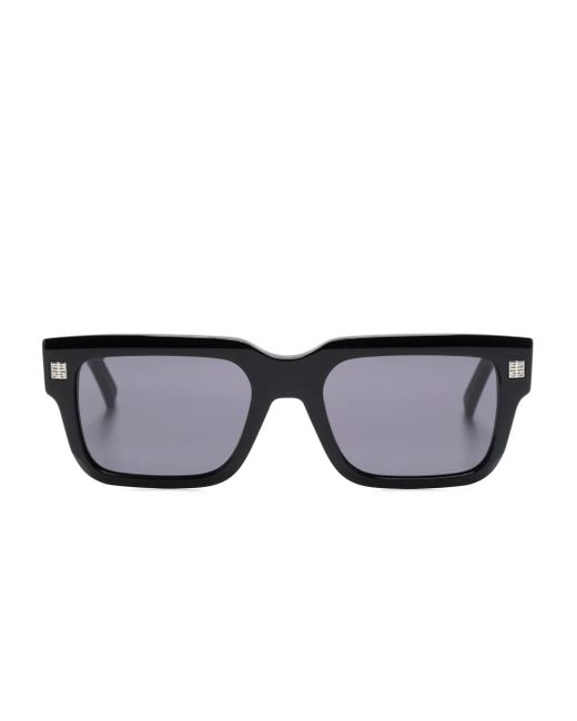 メンズ Givenchy 4gプレート スクエア眼鏡フレーム Black