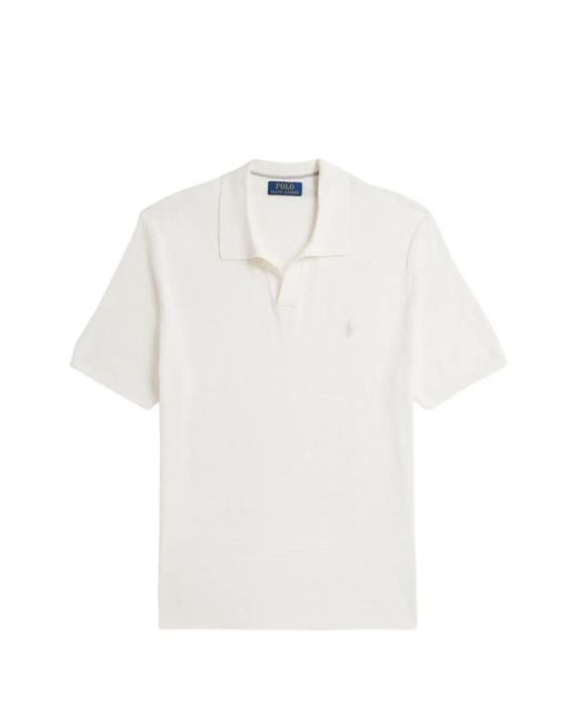 Polo Ralph Lauren White T-Shirt À Logo Pony Brodé for men