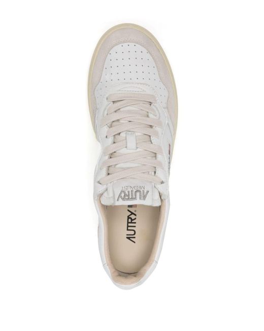 Autry Medalist Sneakers Met Vlakken in het White voor heren